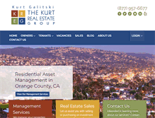 Tablet Screenshot of kurtpropertymanagement.com